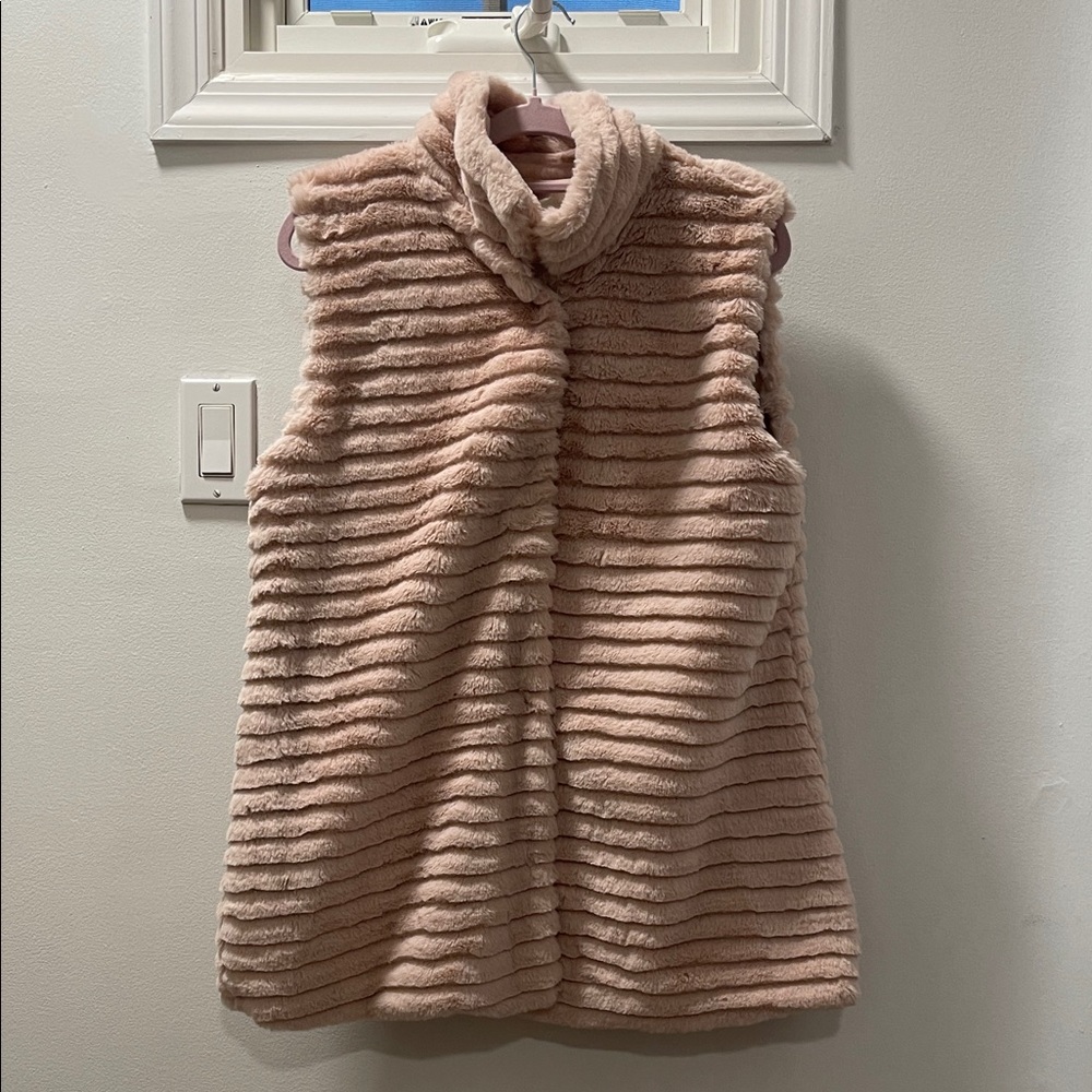 Blush Faux Fur Vest